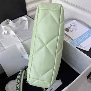 Chanel AS1161 Chanel 19 Large Flap Bag Lambskin B05179 Green Gold - Default Title - View 6