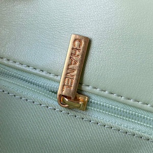 Chanel AS1161 Chanel 19 Large Flap Bag Lambskin B05179 Green Gold - Default Title - View 7