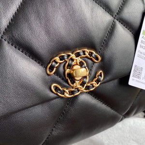 Chanel AS1161 Chanel 19 Large Flap Bag Lambskin B05179 Black Gold - Default Title - View 3