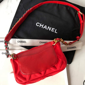 Chanel AS1163 Chanel Flap bag Velvet Red - Default Title - View 3