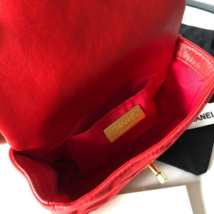 Chanel AS1163 Chanel Flap bag Velvet Red - Default Title - View 8
