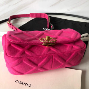 Chanel AS1163 Chanel Flap bag Velvet Rose Red - Default Title - View 5