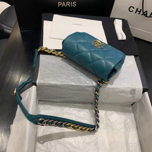 Chanel AS1163 Chanel Flap bag Lambskin Lake Blue - Default Title - View 4