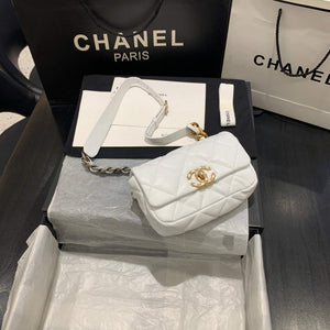 Chanel AS1163 Chanel Flap bag Lambskin White - Default Title - View 1