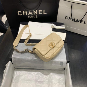Chanel AS1163 Chanel Flap bag Lambskin Yellow - Default Title - View 1