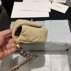 Chanel AS1163 Chanel Flap bag Lambskin Yellow - Default Title - View 6