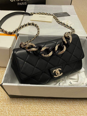 Chanel AS1353 Chanel flap bag Lambskin Black - Default Title - View 1