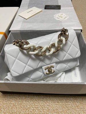 Chanel AS1353 Chanel flap bag Lambskin White - Default Title - View 2