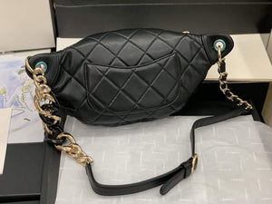 Chanel AS1356 Belt bag Lambskin gold Black - Default Title - View 4