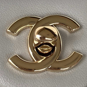 Chanel AS1787 Mini Flap Bag Football Lambskin Gray Gold - Default Title - View 3