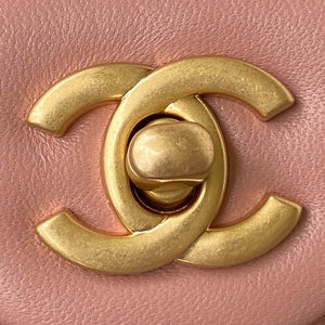 Chanel AS1787 Mini Flap Bag Lambskin Light Pink Gold - Default Title - View 3