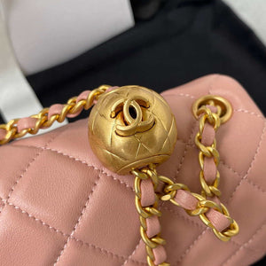 Chanel AS1787 Mini Flap Bag Lambskin Light Pink Gold - Default Title - View 4