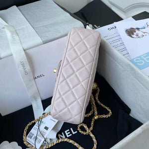 Chanel AS1787 Mini Flap Bag Lambskin Light Purple Gold - Default Title - View 6