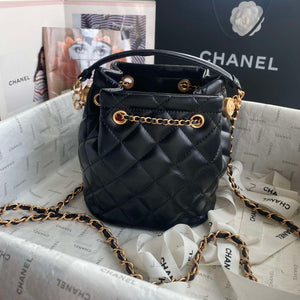 Chanel As2057 Shopping bag Bucket Drawstring 24c Bag Black - Default Title - View 2