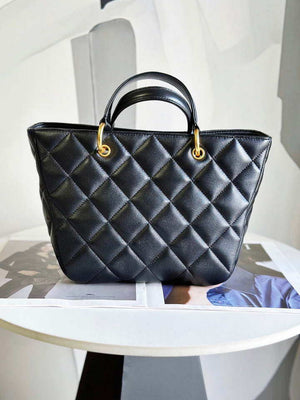 Chanel AS2120 small Shopping Bag Lambskin Black - Default Title - View 2