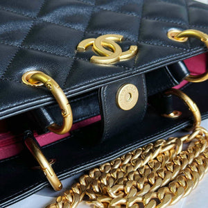 Chanel AS2120 small Shopping Bag Lambskin Black - Default Title - View 7