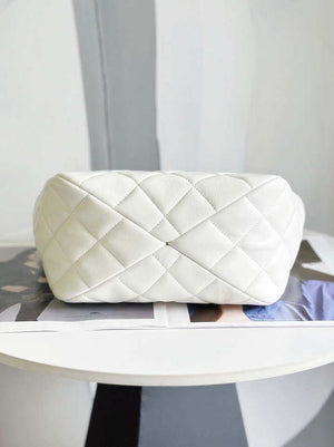 Chanel AS2120 small Shopping Bag Lambskin White - Default Title - View 4