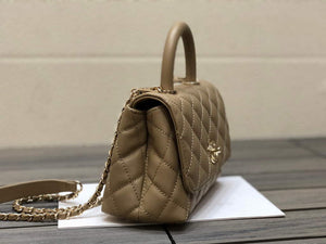 Chanel AS2215 mini flap bag with top handle Bag Apricot - Default Title - View 2