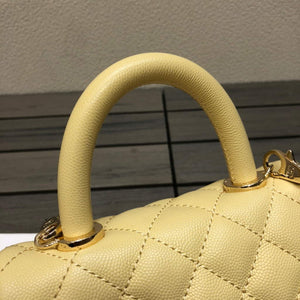 Chanel AS2215 mini flap bag with top handle Bag Yellow - Default Title - View 4