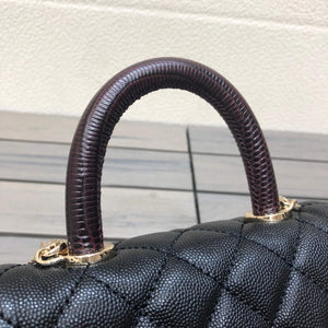 Chanel AS2215 mini flap bag with top handle Bag Black - Default Title - View 3