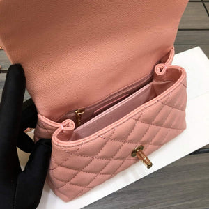 Chanel AS2215 mini flap bag with top handle Bag Pink - Default Title - View 9