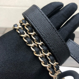 Chanel AS2215 mini flap bag with top handle Black Bag with black - Default Title - View 7
