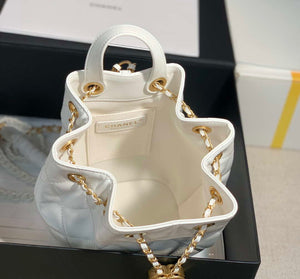 Chanel AS2318 Bucket Bag Lambskin White - Default Title - View 10