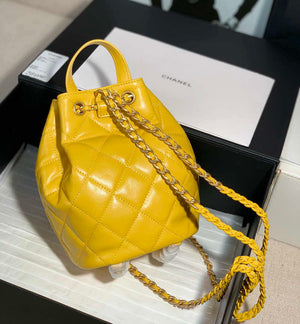 Chanel AS2318 Bucket Bag Lambskin Yellow - Default Title - View 2