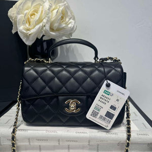 Chanel AS2431 Mini Classic Handbag With Top Handle Lambskin CC19001 - Default Title - View 1