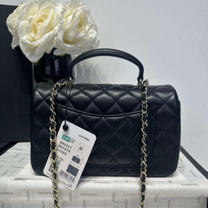 Chanel AS2431 Mini Classic Handbag With Top Handle Lambskin CC19001 - Default Title - View 5
