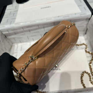 Chanel AS2431 Mini Classic Handbag With Top Handle Lambskin CC19012 - Default Title - View 4