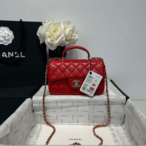 Chanel AS2431 Mini Classic Handbag With Top Handle Lambskin CC19014 - Default Title - View 1