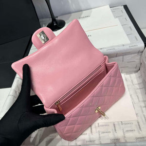 Chanel AS2431 Mini Classic Handbag With Top Handle Lambskin CC19016 - Default Title - View 7