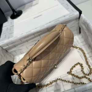 Chanel AS2431 Mini Classic Handbag With Top Handle Lambskin CC19019 - Default Title - View 3