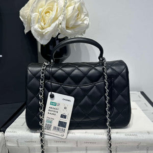 Chanel AS2431 Mini Classic Handbag With Top Handle Lambskin CC19004 - Default Title - View 6