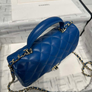 Chanel AS2431 Mini Classic Handbag With Top Handle Lambskin CC19006 - Default Title - View 3