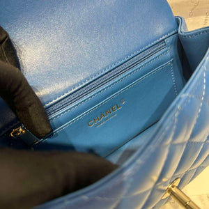 Chanel AS2431 Mini Classic Handbag With Top Handle Lambskin CC19006 - Default Title - View 8