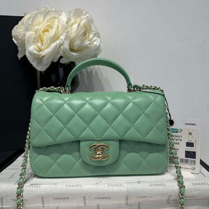 Chanel AS2431 Mini Classic Handbag With Top Handle Lambskin CC19008 - Default Title - View 2