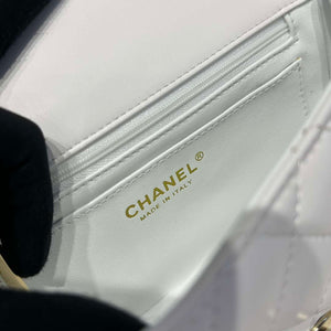 Chanel AS2431 Mini Classic Handbag With Top Handle Lambskin CC19009 - Default Title - View 8