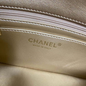 Chanel AS2431 Mini flap Mirror Calfskin Metallic Calfskin & Gold-Tone Metal Gold - Default Title - View 7