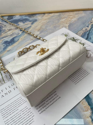 Chanel AS2477 Mini Flap CC Wrapped Bag with Top Handle White - Default Title - View 6