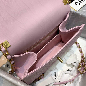 Chanel AS2478 Flap CC Wrapped Bag with Top Handle Pink - Default Title - View 9
