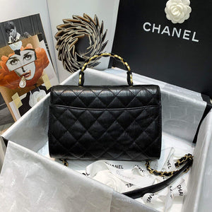 Chanel AS2478 Flap CC Wrapped Bag with Top Handle Black - Default Title - View 2