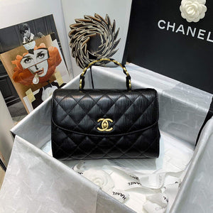 Chanel AS2478 Flap CC Wrapped Bag with Top Handle Black - Default Title - View 5