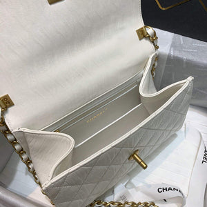 Chanel AS2478 Flap CC Wrapped Bag with Top Handle White - Default Title - View 9