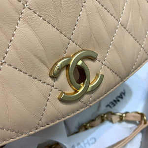 Chanel AS2478 Flap CC Wrapped Bag with Top Handle Apricot - Default Title - View 3