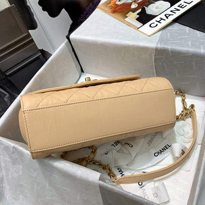 Chanel AS2478 Flap CC Wrapped Bag with Top Handle Apricot - Default Title - View 7