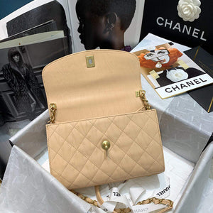 Chanel AS2478 Flap CC Wrapped Bag with Top Handle Apricot - Default Title - View 8