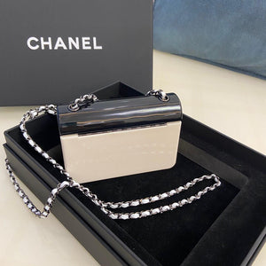 Chanel AS2534 Acrylic Mini Flap Bag White and Black - Default Title - View 2