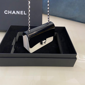 Chanel AS2534 Acrylic Mini Flap Bag White and Black - Default Title - View 4